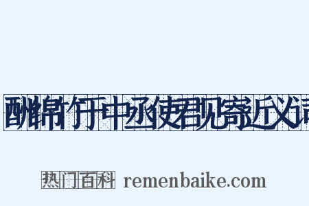 酬绵竹于中丞使君见寄近义词是什么意思的图片